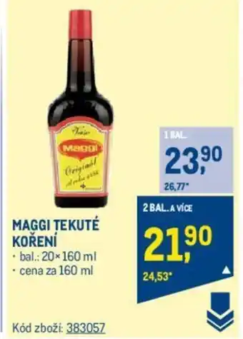 Makro MAGGI TEKUTÉ KOŘENÍ nabídka