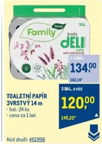 Makro TOALETNÍ PAPÍR 3VRSTVÝ 14 m nabídka