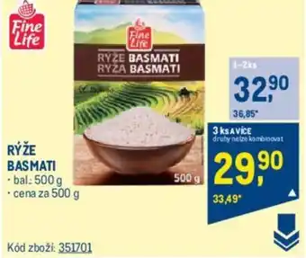Makro RÝŽE BASMATI nabídka