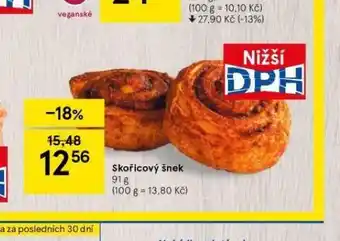 Tesco Skořicový šnek nabídka