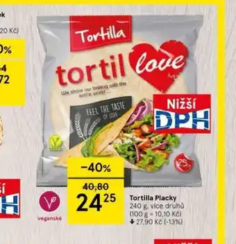 Tesco Tortilla placky nabídka