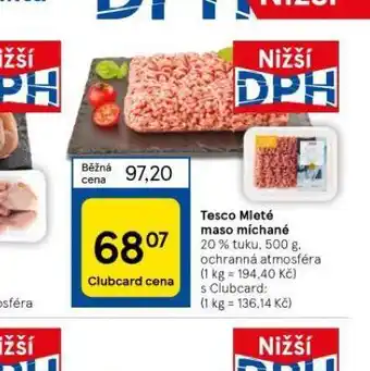 Tesco Mleté maso míchané nabídka