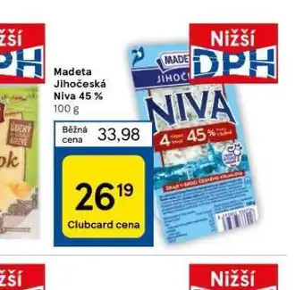 Tesco Madeta jihočeská niva 45% nabídka