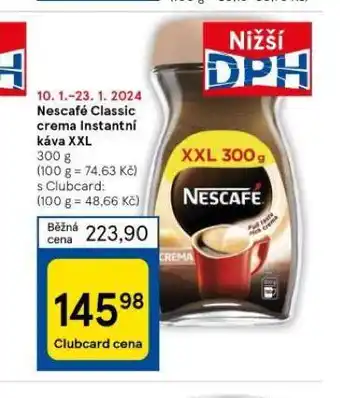 Nescafé classic crema instantní káva xxl