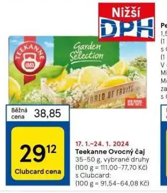 Tesco Teekanne ovocný čaj nabídka