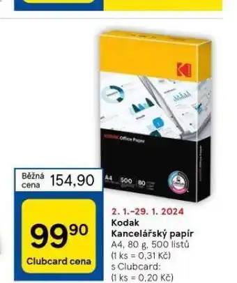Tesco Kodak kancelářský papír nabídka