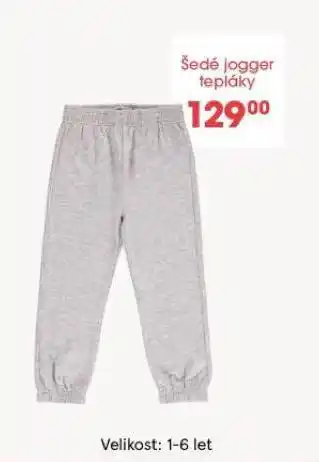 Tesco Dětské tepláky jogger nabídka
