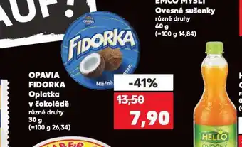 Kaufland Opavia fidorka oplatka v čokoládě nabídka