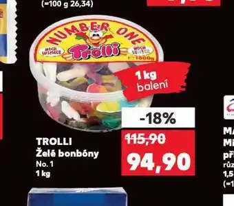 Kaufland Trolli želé bonbóny nabídka