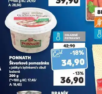 Kaufland Ponnath škvarková pomazánka nabídka