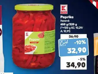 Kaufland Paprika řezaná nabídka