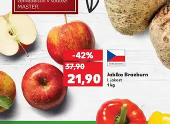 Kaufland Jablka braeburn nabídka