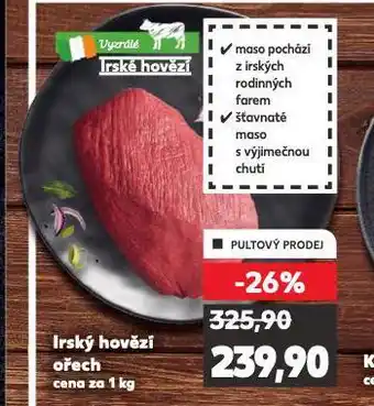 Kaufland Irský hovězí ořech nabídka