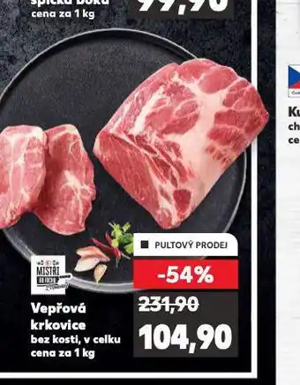 Kaufland Vepřová krkovice bez kosti nabídka