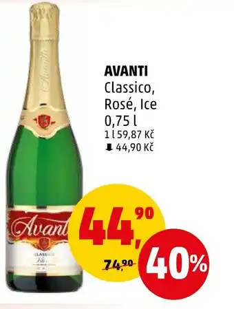 Penny Market AVANTI Classico, Rosé, Ice 0,75 L nabídka