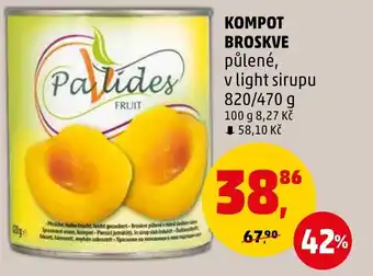 Penny Market KOMPOT BROSKVE nabídka