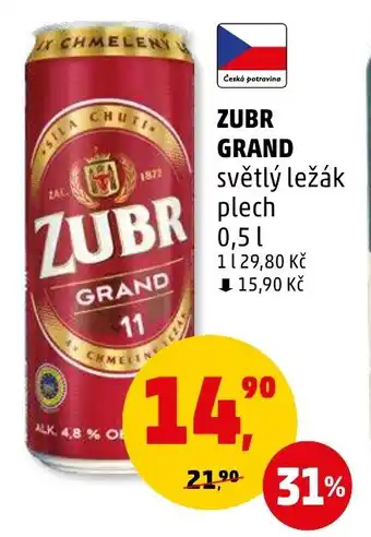 Penny Market ZUBR GRAND 0.5L nabídka