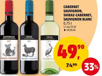 Penny Market CABERNET SAUVIGNON, SHIRAZ-CABERNET, SAUVIGNON BLANC nabídka