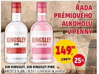Penny Market GIN KINGSLEY, GIN KINGSLEY PINK nabídka