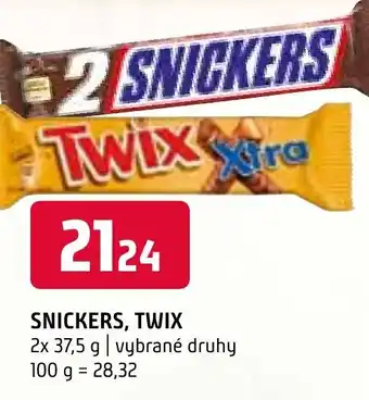 Terno SNICKERS, TWIX nabídka