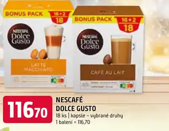 Terno NESCAFÉ DOLCE GUSTO nabídka