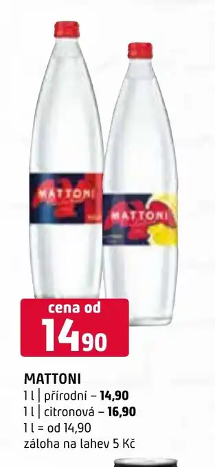 Terno MATTONI 1L nabídka