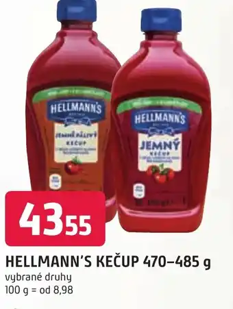Trefa HELLMANN'S KEČUP 470-485 g nabídka