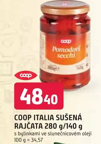 Trefa COOP ITALIA SUŠENÁ RAJČATA 280 g/140 g nabídka