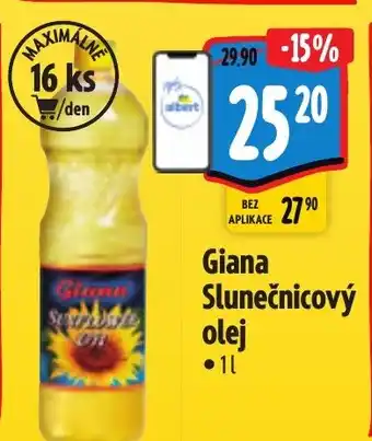 Albert Giana Slunečnicový olej 1L nabídka
