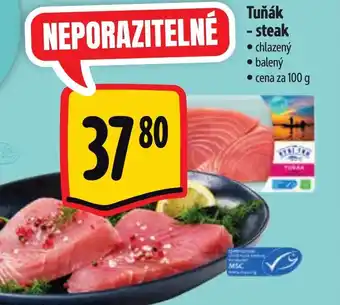 Albert Tuňák -steak nabídka