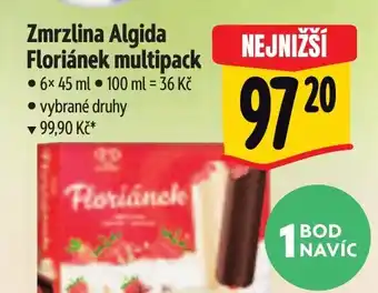 Albert Zmrzlina Algida Floriánek multipack nabídka