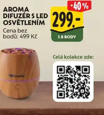 Albert AROMA DIFUZÉRS LED OSVĚTLENÍM nabídka