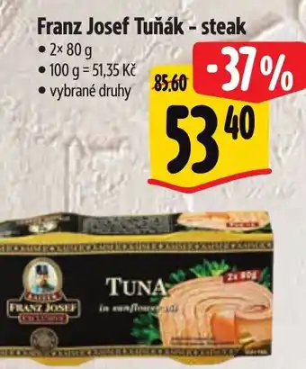 Albert Franz Josef Tuňák - steak nabídka