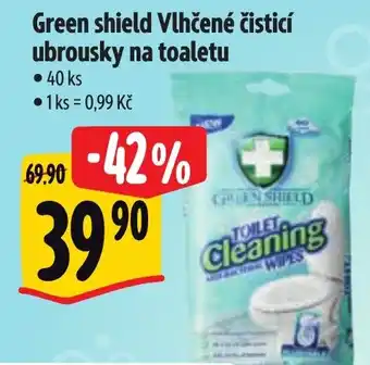 Albert Green shield Vlhčené čisticí ubrousky na toaletu nabídka