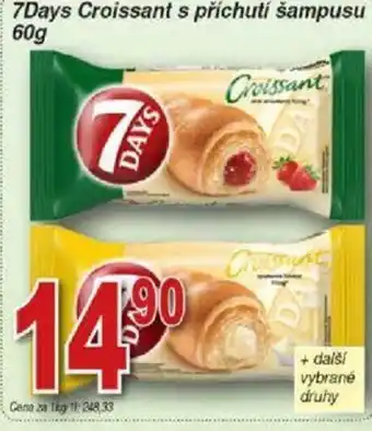 Hruška 7Days Croissant s příchutí šampusu nabídka