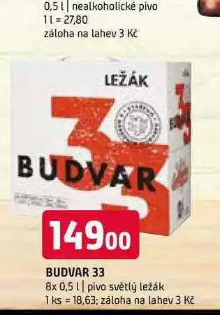 Terno Budvar 33 8x 0,5 l nabídka