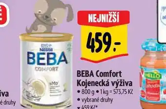 Albert Beba comfort kojenecká výživa 800 g nabídka