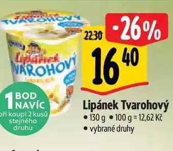 Albert Lipánek tvarohový 130 g nabídka