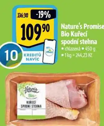 Albert Nature's promise bio kuřecí spodní stehna 450 g nabídka