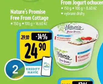 Albert Nature's promise free from cottage • 150 g nabídka