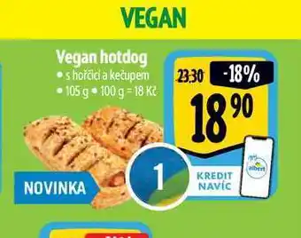 Albert Vegan hotdog 105 g nabídka