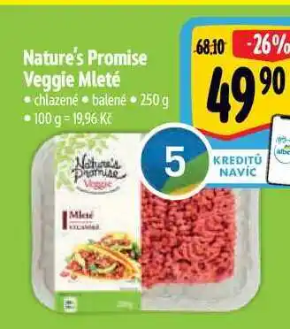 Albert Nature's promise veggie mleté 250 g nabídka