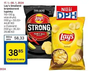 Tesco Lay's smažené bramborové lupínky nabídka