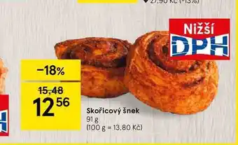 Tesco Skořicový šnek nabídka