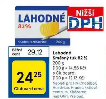 Tesco Lahodné směsný tuk 82% nabídka