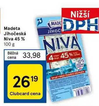 Tesco Madeta jihočeská niva 45% nabídka