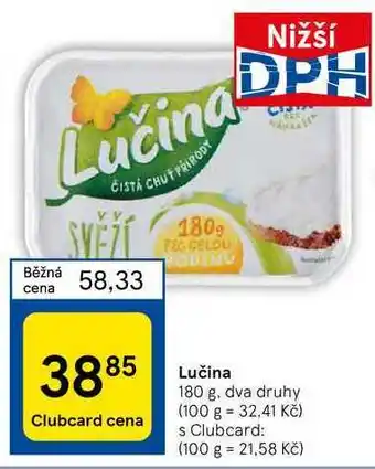 Tesco Lučina nabídka