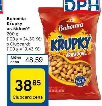 Tesco Bohemia křupky arašídové nabídka