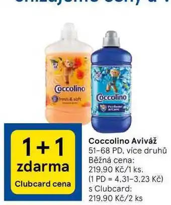 Tesco Coccolino aviváž nabídka