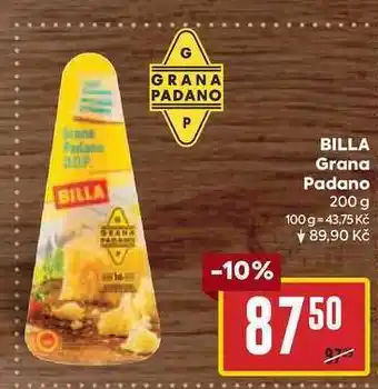 Billa Billa grana padano 200 g nabídka